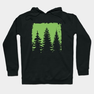 Pastel Green Forest Hoodie